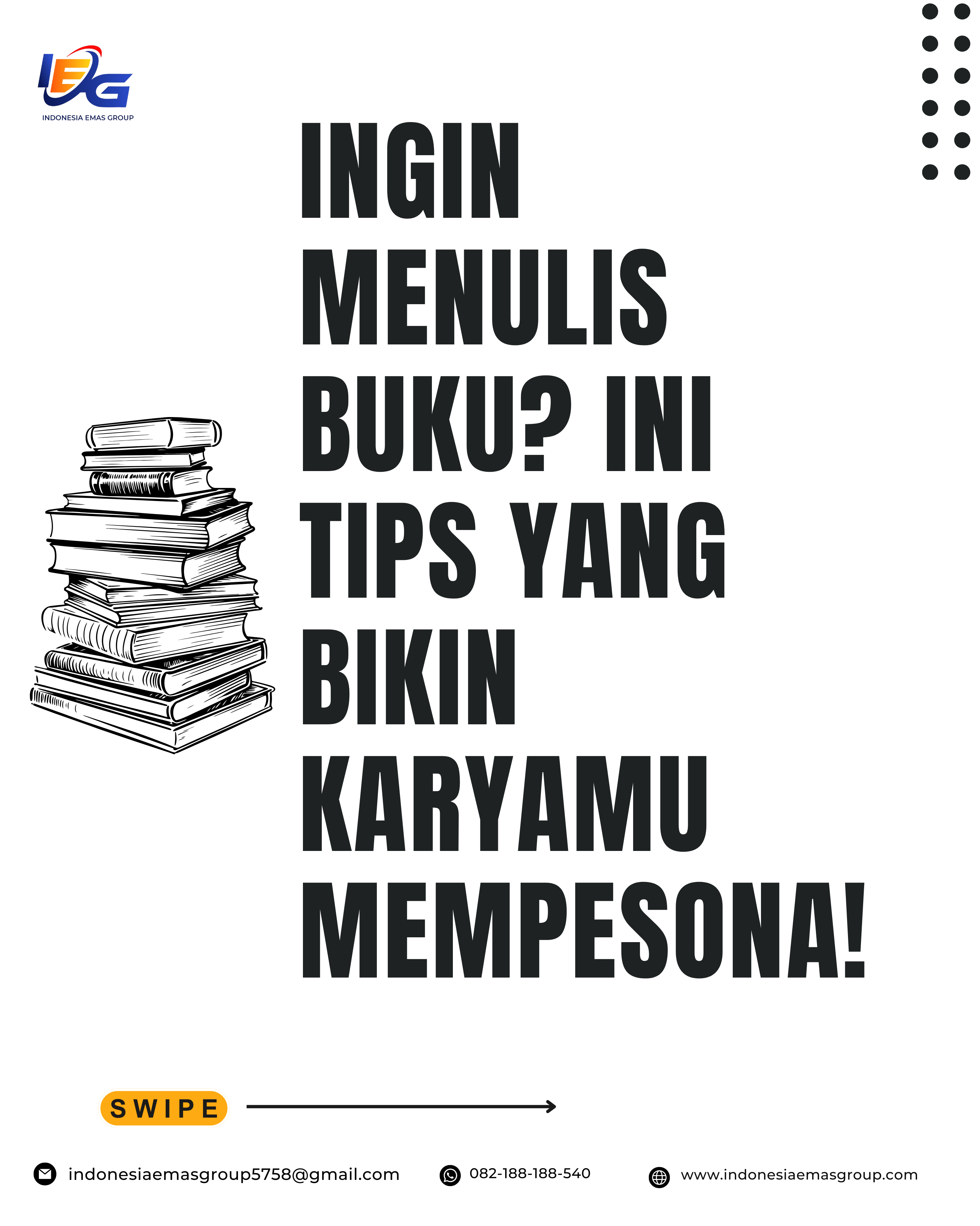 Ingin Menulis Buku? Ini Tips yang Bikin Karyamu Mempesona